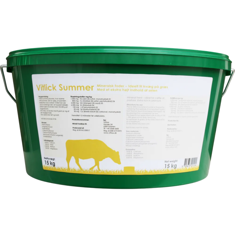 VITLICK SUMMER laizāmā minerālbarība liellopiem ar ķiplokiem